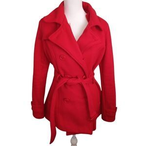 IRIS BASIC RED TRENCH COAT SZ.L GUC.